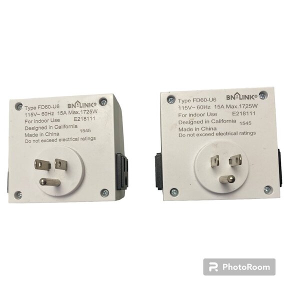 BN-LINK 7 Day Heavy Duty Digital Programmable Timer - Dual Outlet- 2 unit lot - Picture 2 of 5